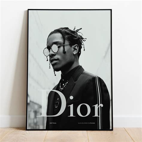 schwarz weiß bild asap rocky dior|Asap rocky dior Posters Online .